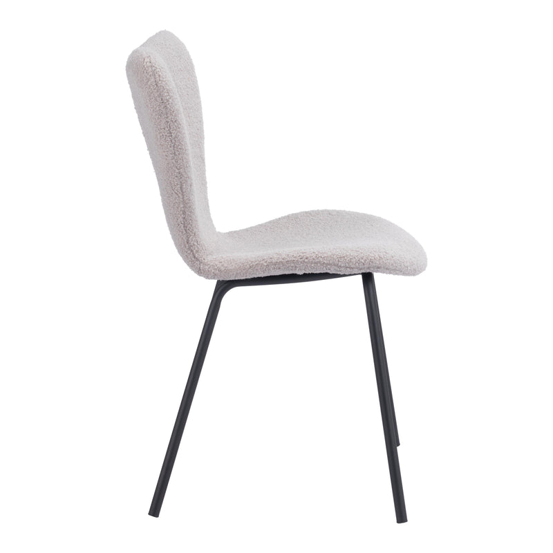 Zuo Thibideaux 109659 Dining Chair - Light Grey IMAGE 2