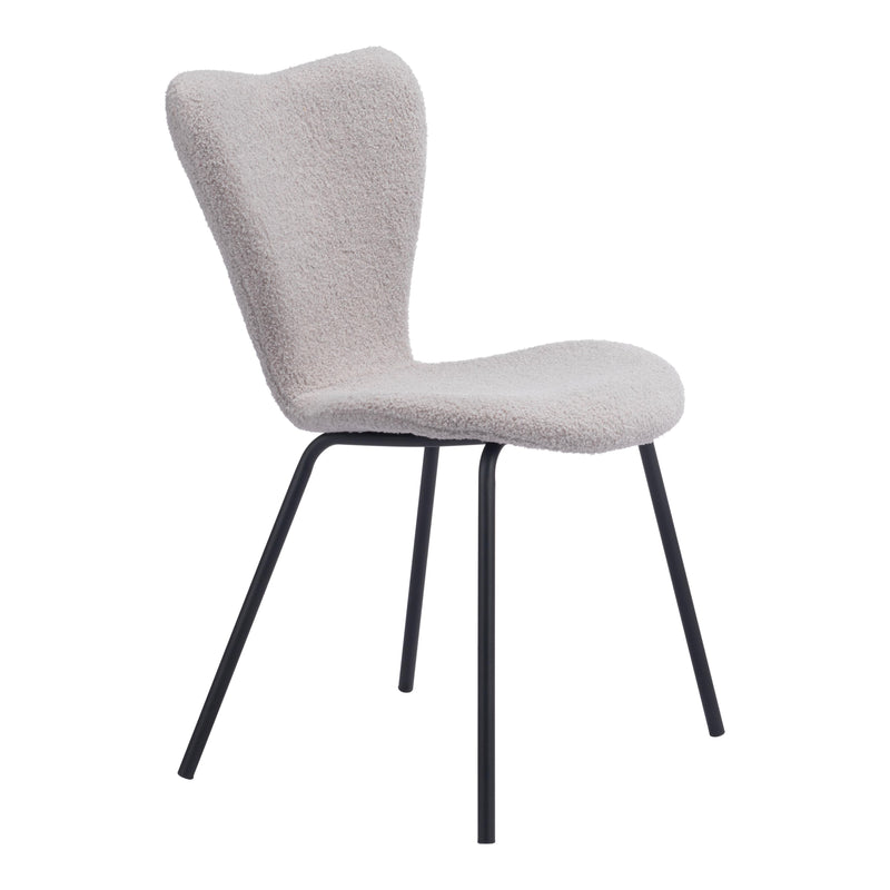 Zuo Thibideaux 109659 Dining Chair - Light Grey IMAGE 6