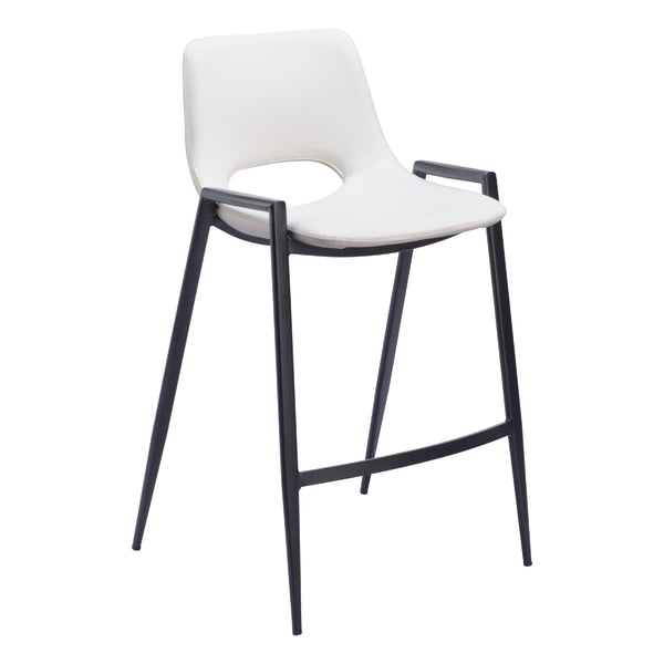 Zuo Desi 109538 Counter Stool - White IMAGE 1