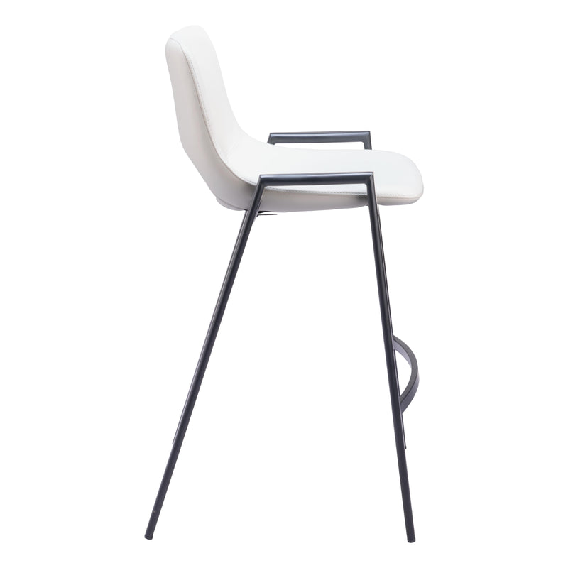 Zuo Desi 109538 Counter Stool - White IMAGE 2