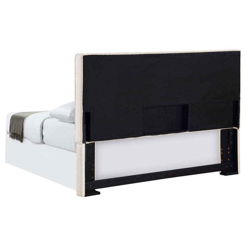  Coaster Furniture Kosmo 315993QF Upholstered Queen or Full Panel Headboard - Sand IMAGE 5