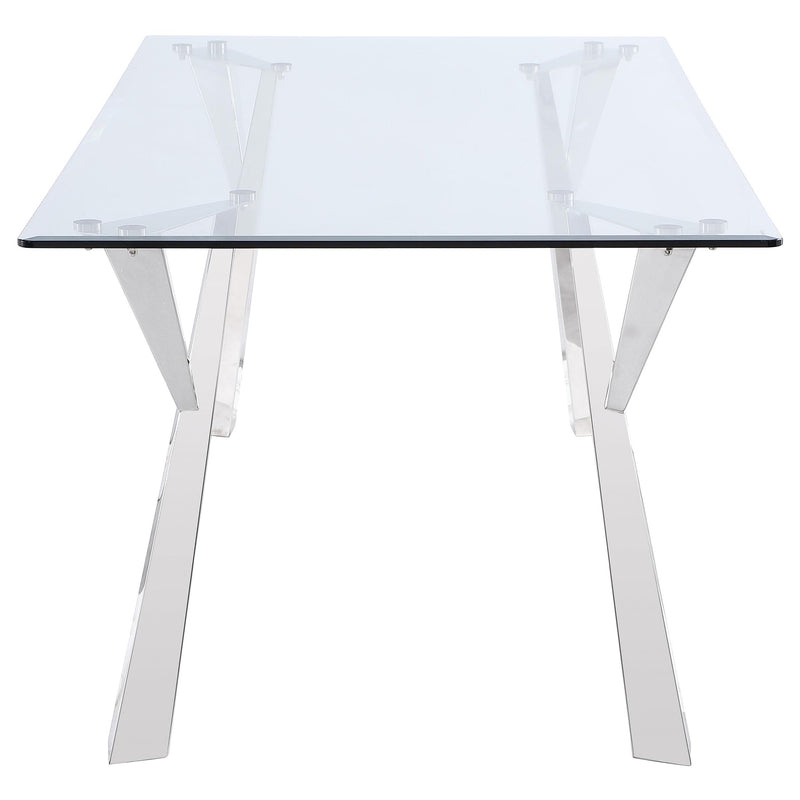 Coaster Furniture Alaia Dining Table with Glass Top 190711 IMAGE 3