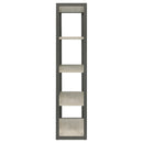  Coaster Furniture Loomis 805883 72-inch 4-shelf Bookshelf - Whitewashed Grey IMAGE 5