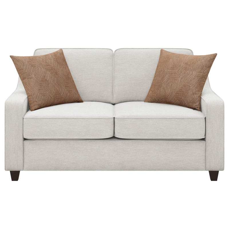 Coaster Furniture Christine Stationary Fabric Loveseat 552062 IMAGE 2