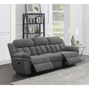  Coaster Furniture Bahrain 609541 Upholstered Motion Sofa - Charcoal IMAGE 10