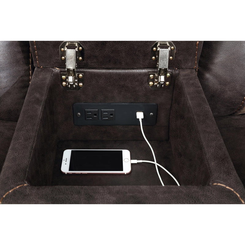  Coaster Furniture Greer 651355 Upholstered Motion Reclining Loveseat - Brown IMAGE 8