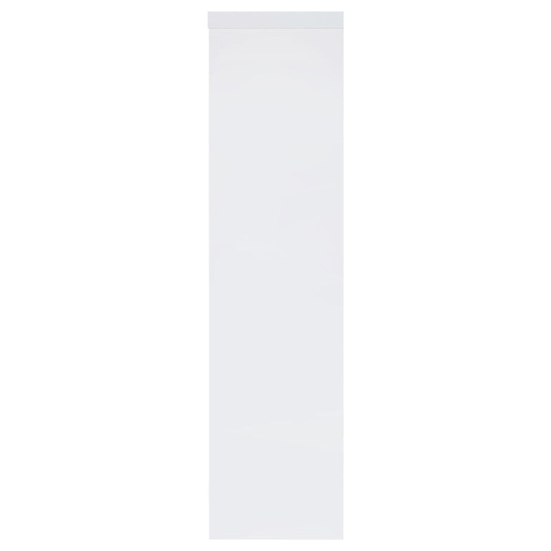 Coaster Furniture Jude 704254 3-shelf Engineered Wood Media Tower - High Gloss White IMAGE 5