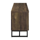  Coaster Furniture Myles 736052 2-door Engineered Wood 60" TV Stand - Rustic Oak IMAGE 5