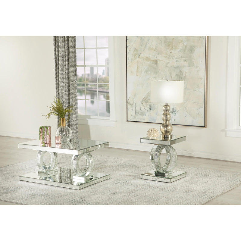 Coaster Furniture Breena 753277 Square End Table - Mirror IMAGE 2