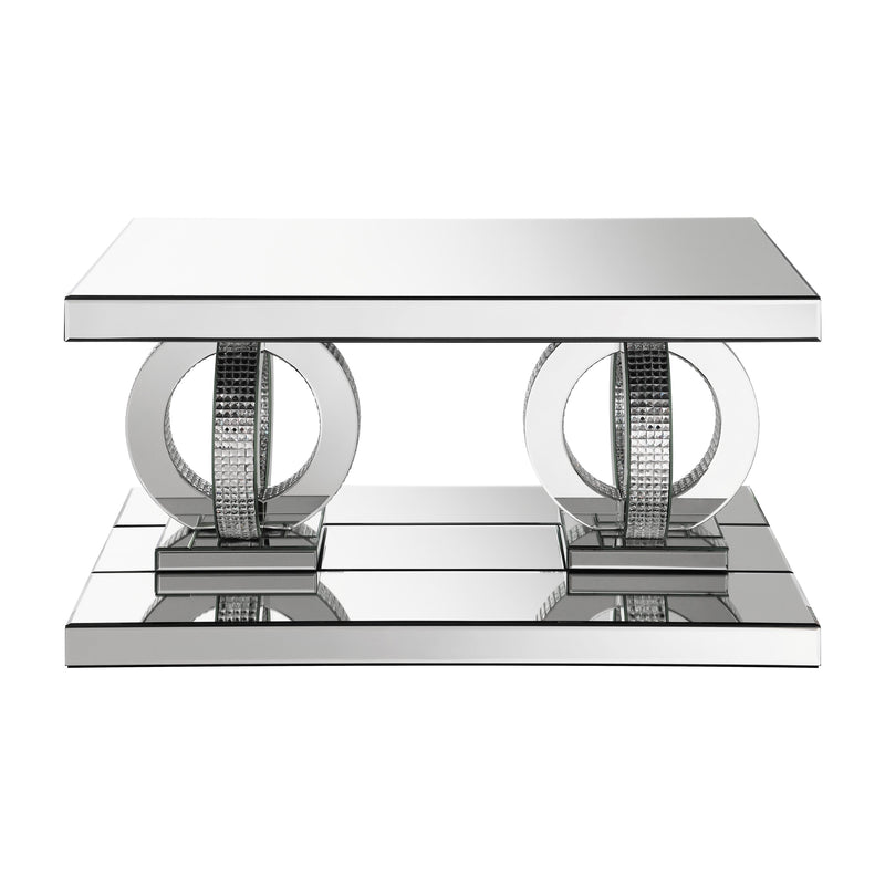 Coaster Furniture Breena 753278 Rectangular Mirrored Acrylic Coffee Table - Silver IMAGE 3