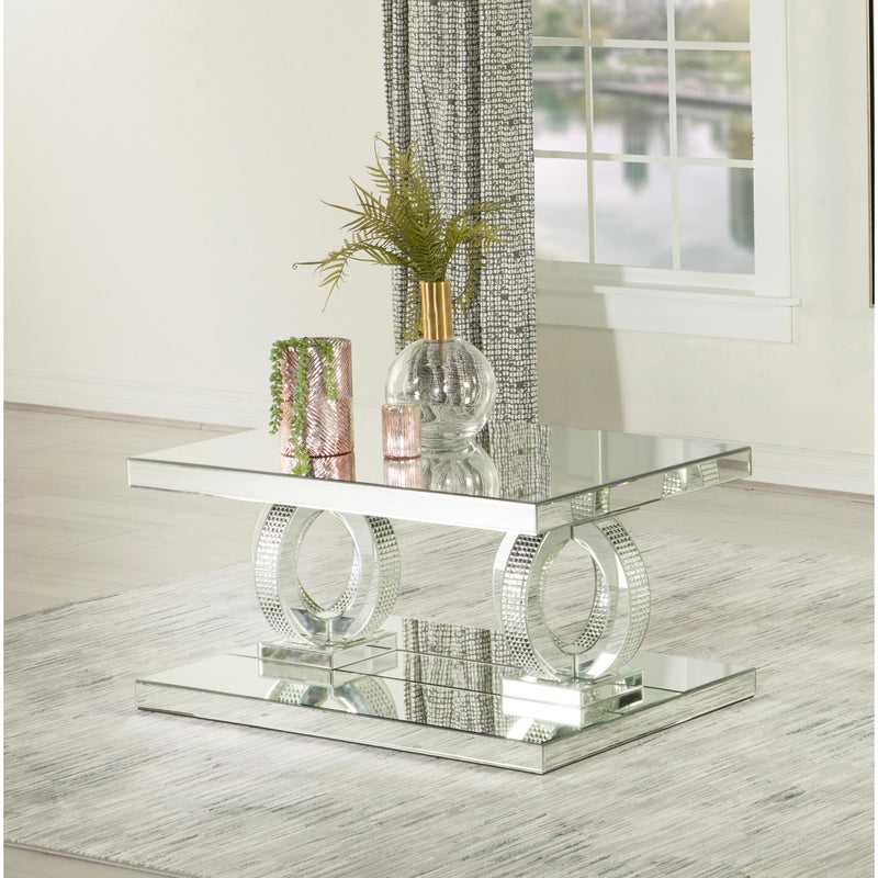 Coaster Furniture Breena 753278 Rectangular Mirrored Acrylic Coffee Table - Silver IMAGE 4