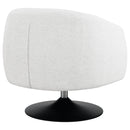  Coaster Furniture Dave 905739 Upholstered Barrel Back Swivel Club Chair - Beige IMAGE 6