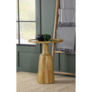  Coaster Furniture Ixia 915105 Round Solid Mango Wood Accent Side Table - Natural IMAGE 2