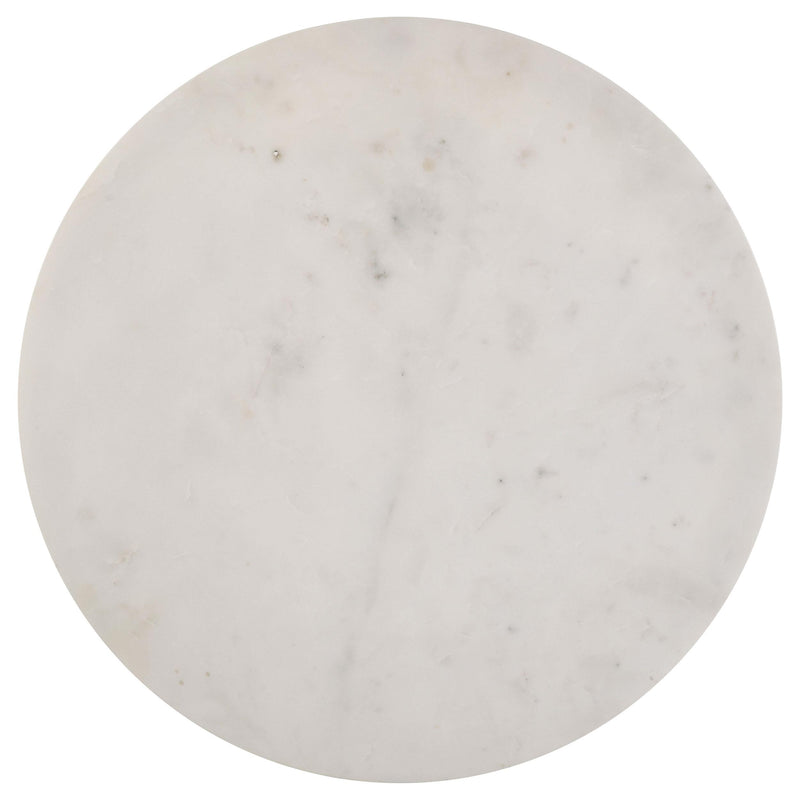 Coaster Furniture Miguel 931227 Round Marble Top Coffee Table - White and Black IMAGE 5