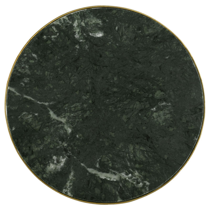 Coaster Furniture Eliska 936061 Round Accent Table with Marble Top - Green/Antique Gold IMAGE 6