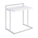  Coaster Furniture Dani 936118 Rectangular C-Shaped Sofa Side Table - White High Gloss IMAGE 1