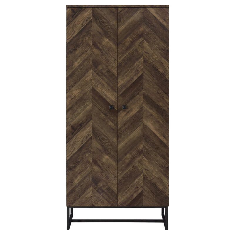  Coaster Furniture Carolyn 959640 2-door Engineered Wood Accent Cabinet - Rustic Oak IMAGE 3