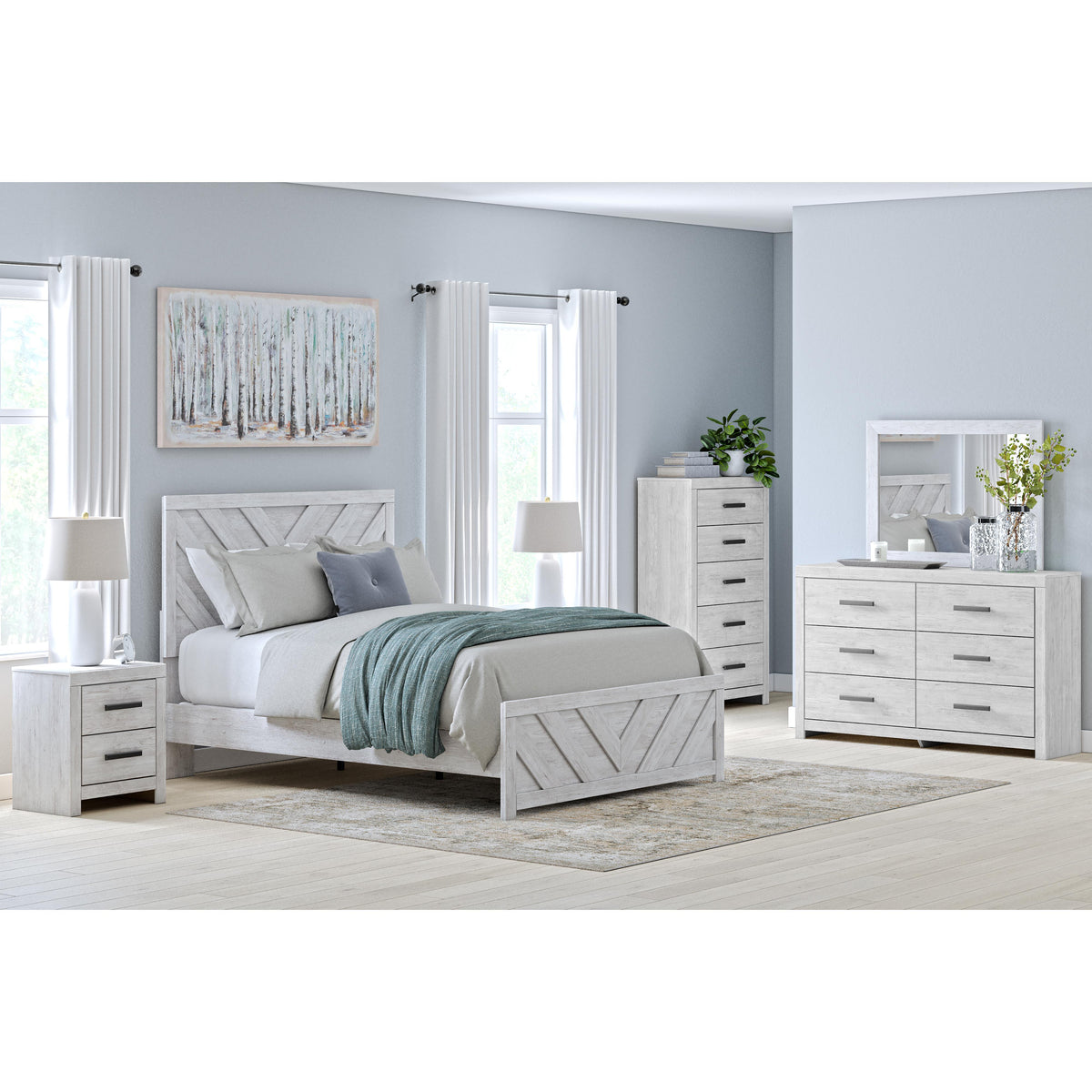 Signature Design by Ashley Cayboni B3788B1 Dresser and Mirror