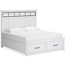 Signature Design by Ashley Ashbryn King Panel Bed with Storage B844-58/B844-56S/B844-97 IMAGE 1