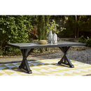  Signature Design by Ashley Beachcroft P792-625 Rectangular Dining Table with Umbrella Option IMAGE 5