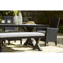  Signature Design by Ashley Beachcroft P792-625 Rectangular Dining Table with Umbrella Option IMAGE 9