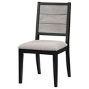  Coaster Furniture Elodie 121222 Wood Dining Side Chair - Grey and Black IMAGE 4