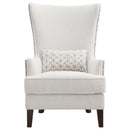  Coaster Furniture Pippin 904066 Upholstered High Wingback Accent Chair - Latte IMAGE 3