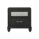  Crown Mark Lila B4398-2 Nightstand - Black IMAGE 1