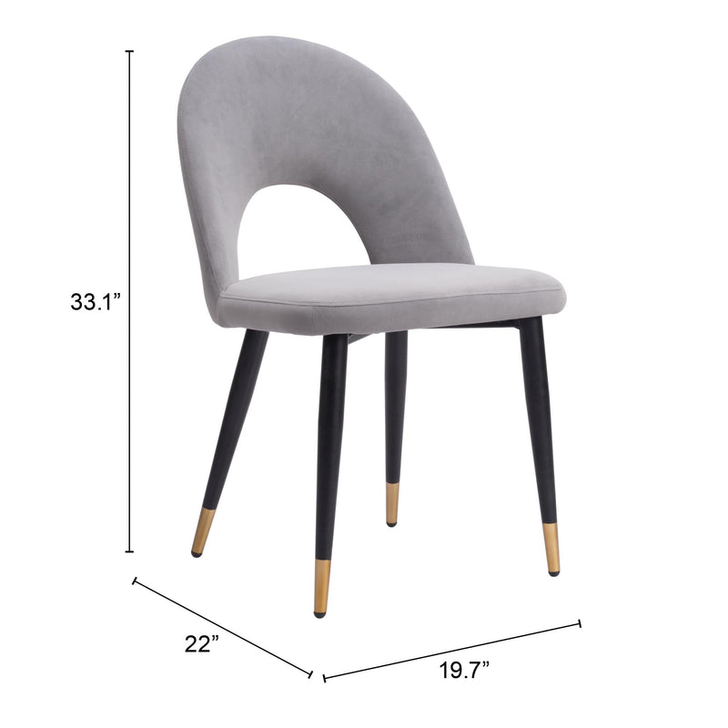 Zuo Menlo 109874 Dining Chair - Grey IMAGE 10