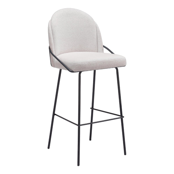 Zuo Jambi 109969 Barstool - Ivory IMAGE 1