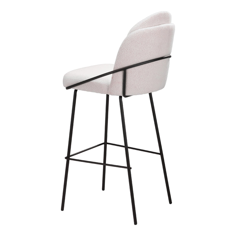 Zuo Jambi 109969 Barstool - Ivory IMAGE 5