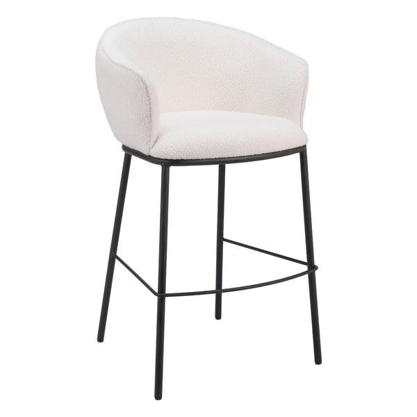 Zuo Essen 109808 Barstool - Ivory IMAGE 1
