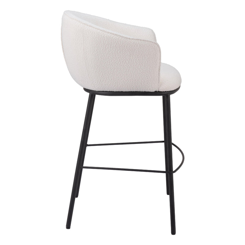 Zuo Essen 109808 Barstool - Ivory IMAGE 2