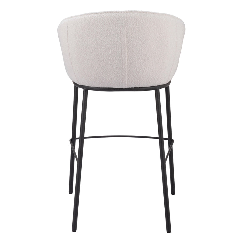 Zuo Essen 109808 Barstool - Ivory IMAGE 4
