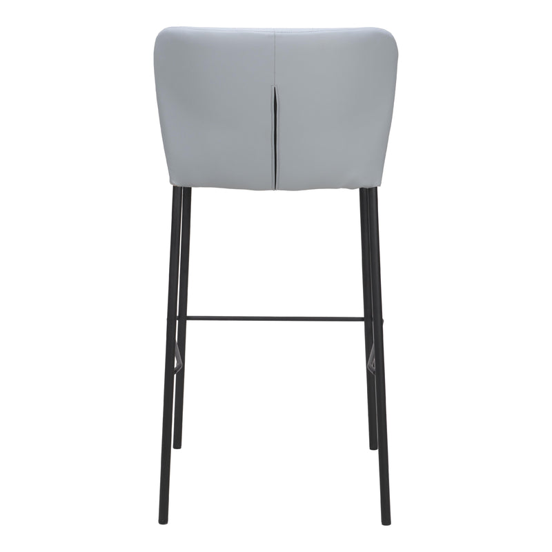Zuo Linz 109783 Barstool - Grey IMAGE 4
