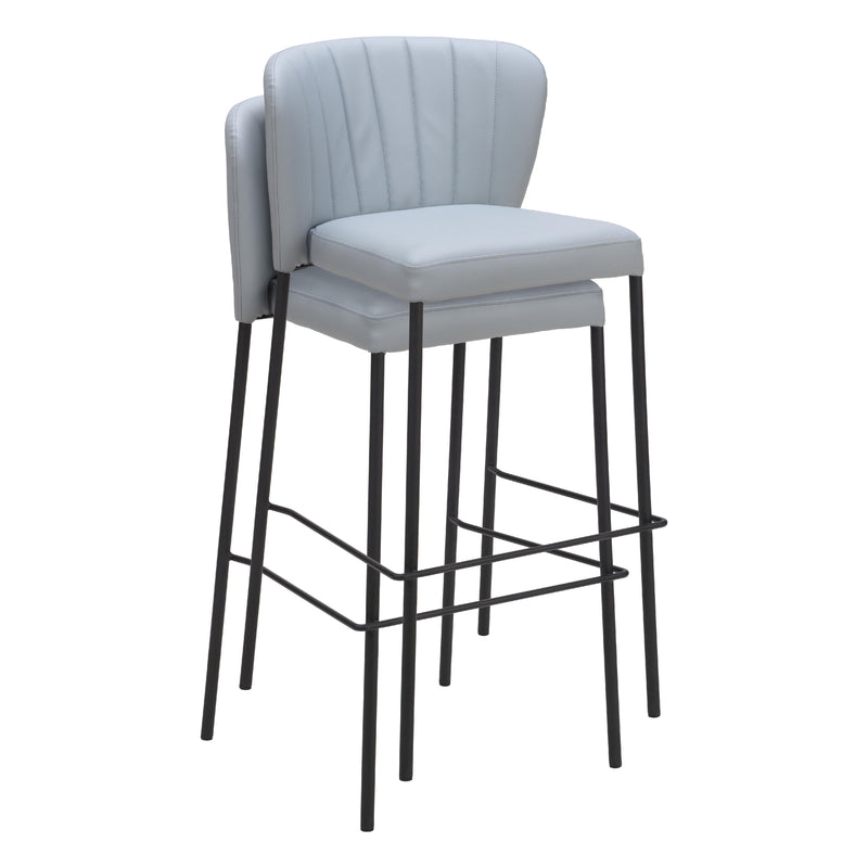 Zuo Linz 109783 Barstool - Grey IMAGE 7