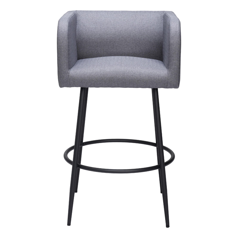 Zuo Horbat 110066 Barstool - Grey IMAGE 3