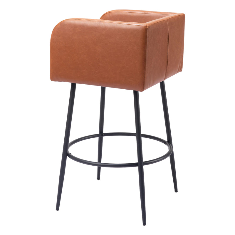 Zuo Horbat 109947 Barstool - Brown IMAGE 5