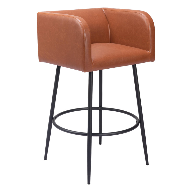 Zuo Horbat 109947 Barstool - Brown IMAGE 6