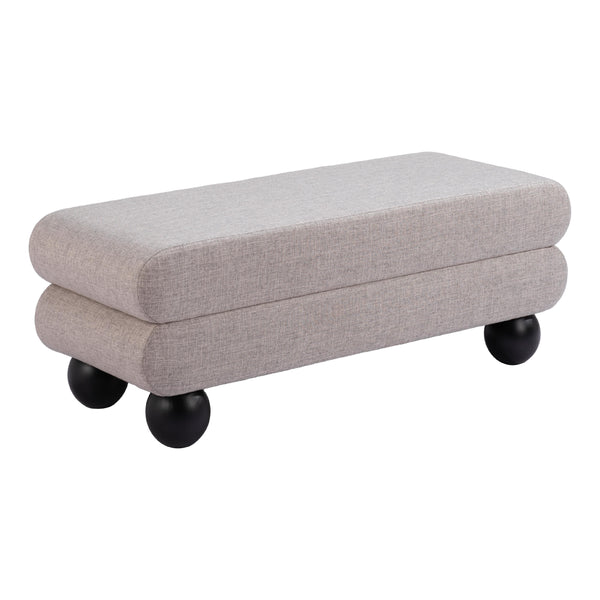 Zuo Davao 109980 Bench - Grey IMAGE 1
