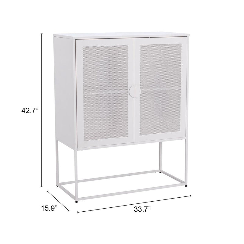Zuo Lazaro 109748 Cabinet - White IMAGE 10