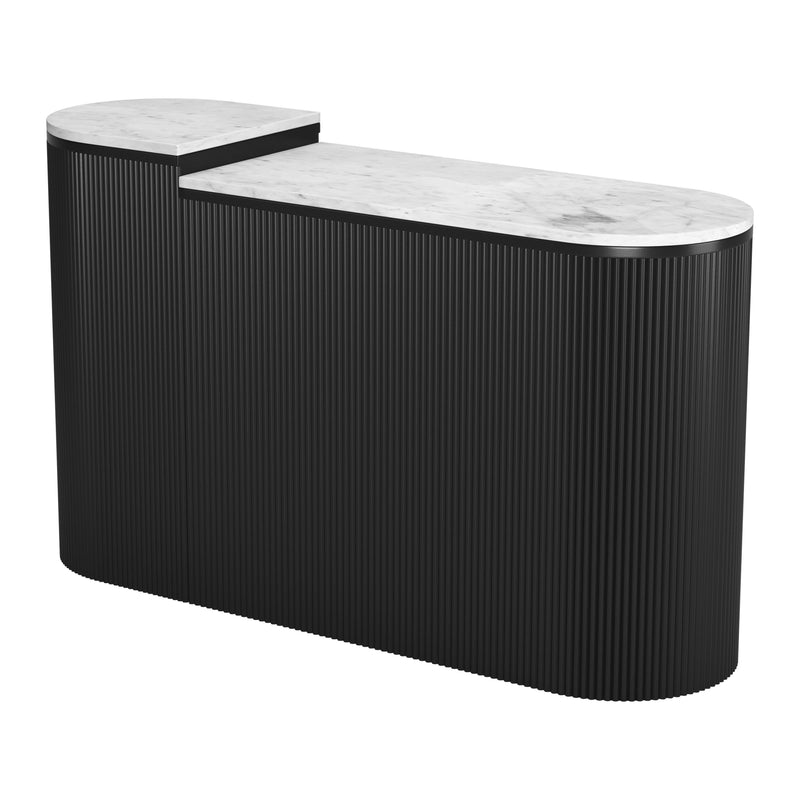 Zuo Ormara 109921 Console Table Set - White & Black IMAGE 4