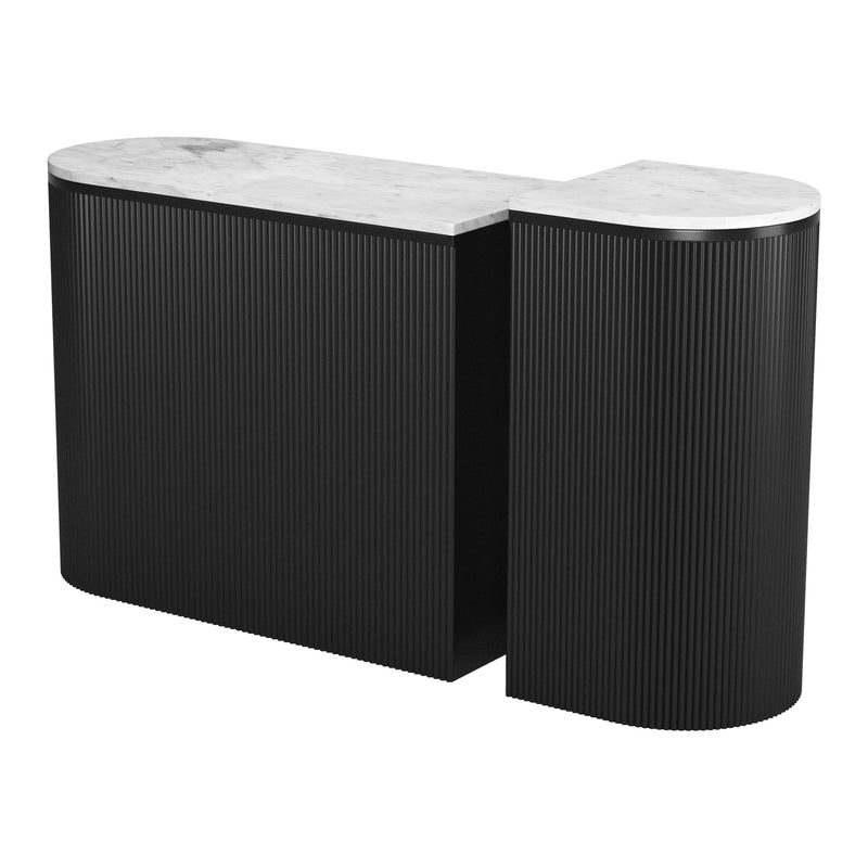 Zuo Ormara 109921 Console Table Set - White & Black IMAGE 6