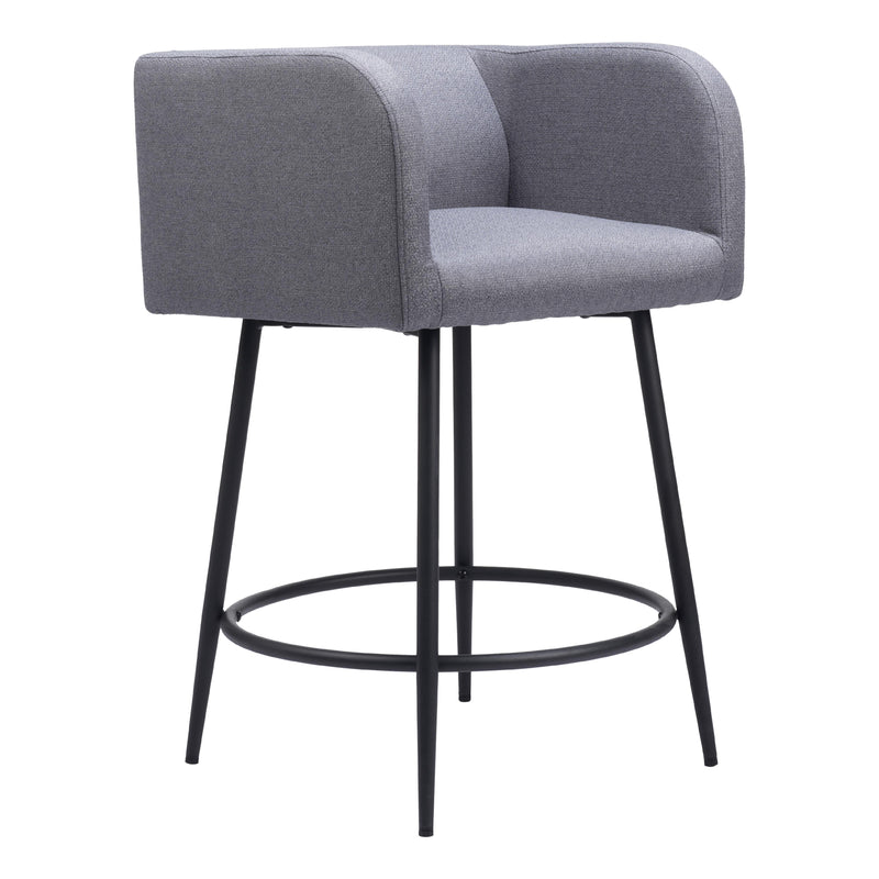Zuo Horbat 110065 Counter Stool - Grey IMAGE 6
