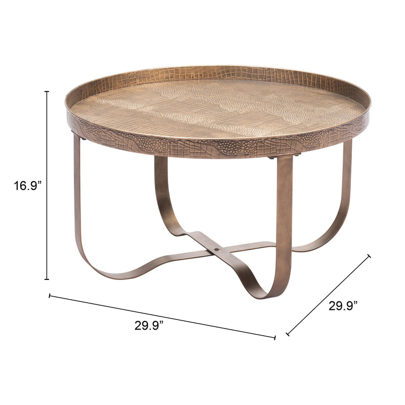 Zuo Vannes 109839 Coffee Table - Brass IMAGE 9