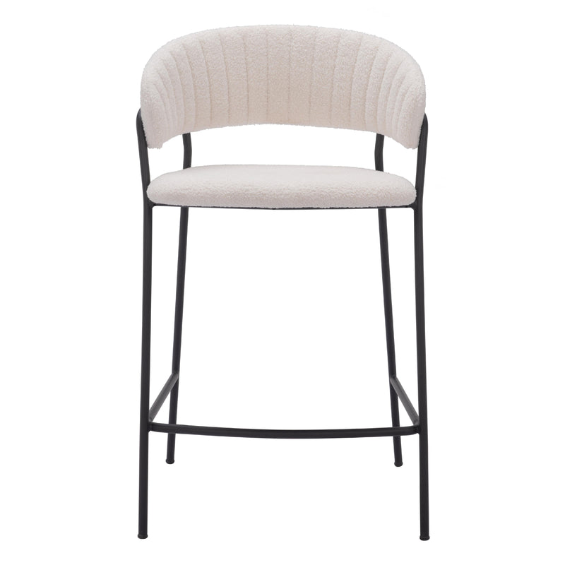 Zuo Josephine 109671 Counter Stool - Cream IMAGE 3