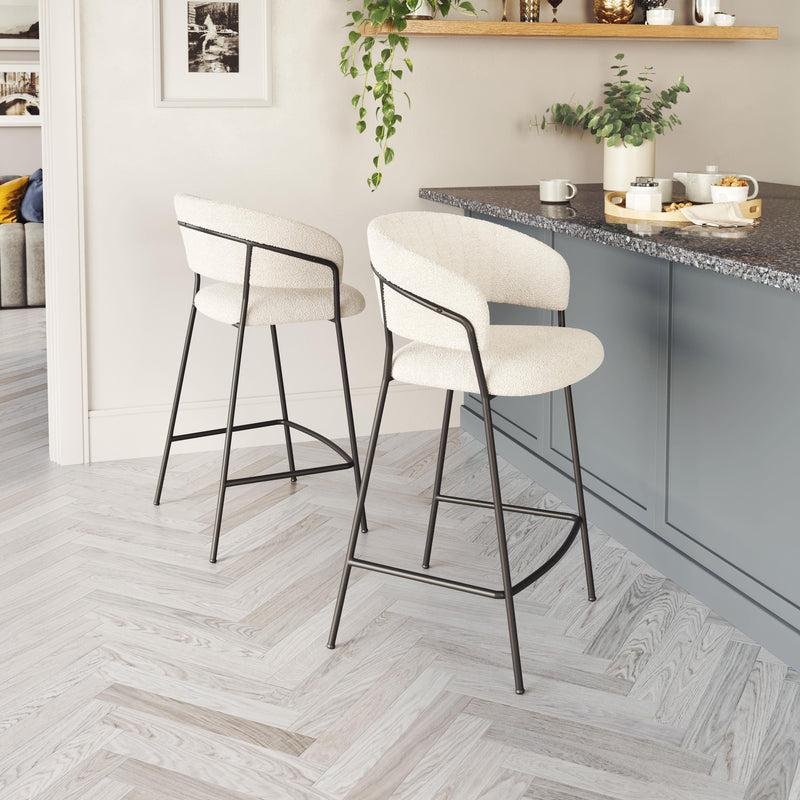 Zuo Josephine 109671 Counter Stool - Cream IMAGE 7