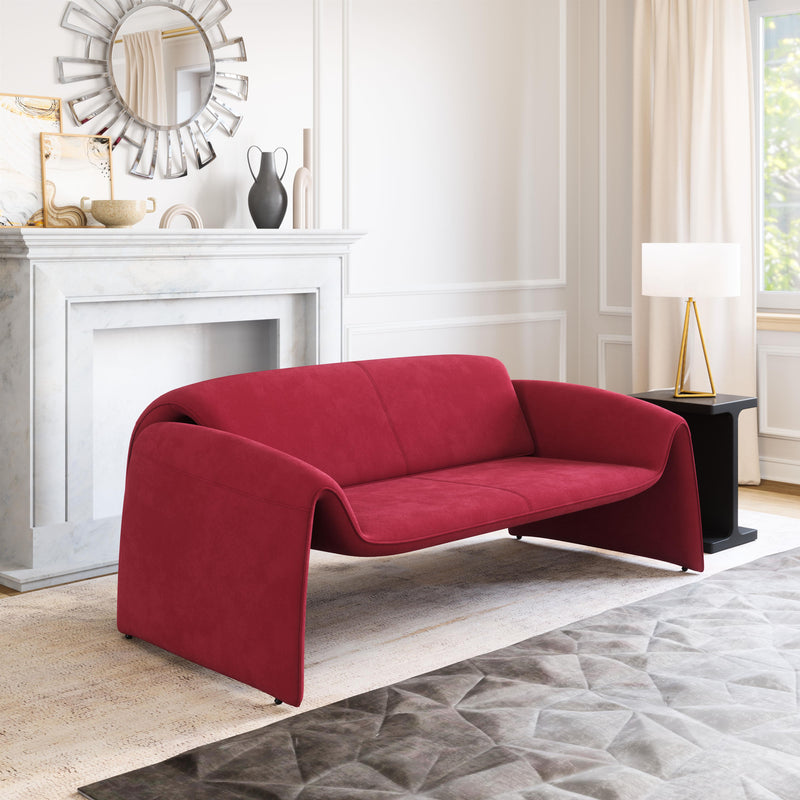 Zuo Horten 110028 Sofa - Red IMAGE 8
