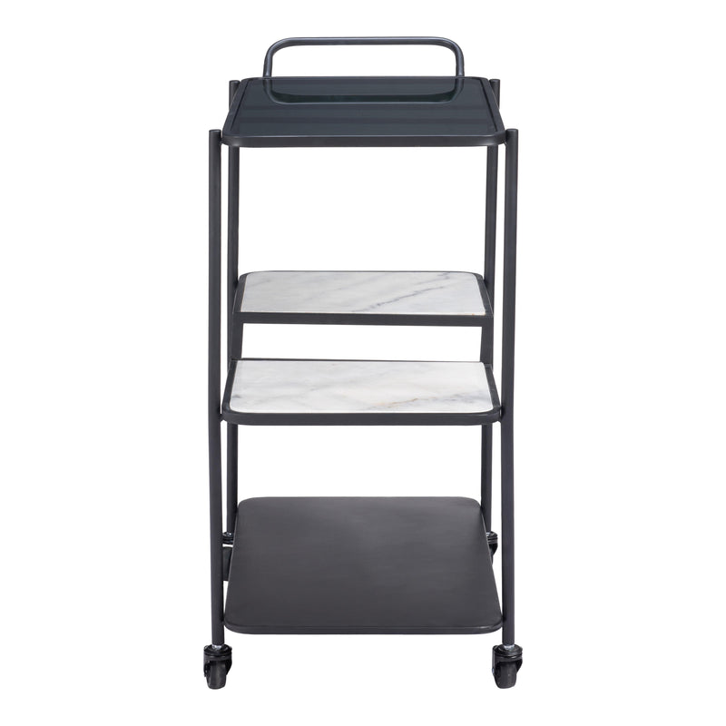 Zuo Constanza 109845 Bar Cart - Black IMAGE 2
