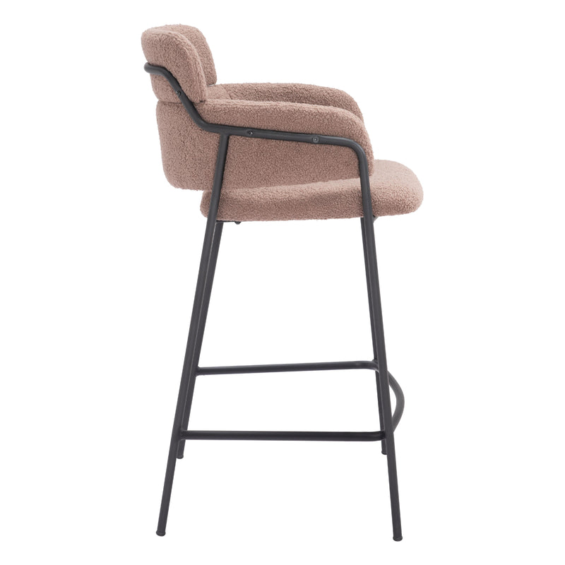 Zuo Marcel 109666 Counter Stool - Brown IMAGE 2